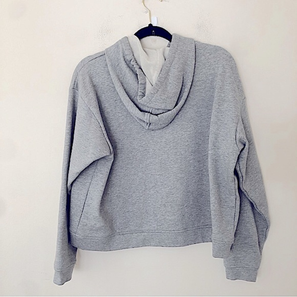 Everlane 100% Human Gray and Pink Typography Pullover Sweatshirt Hoodie Medium - Picture 5 of 8